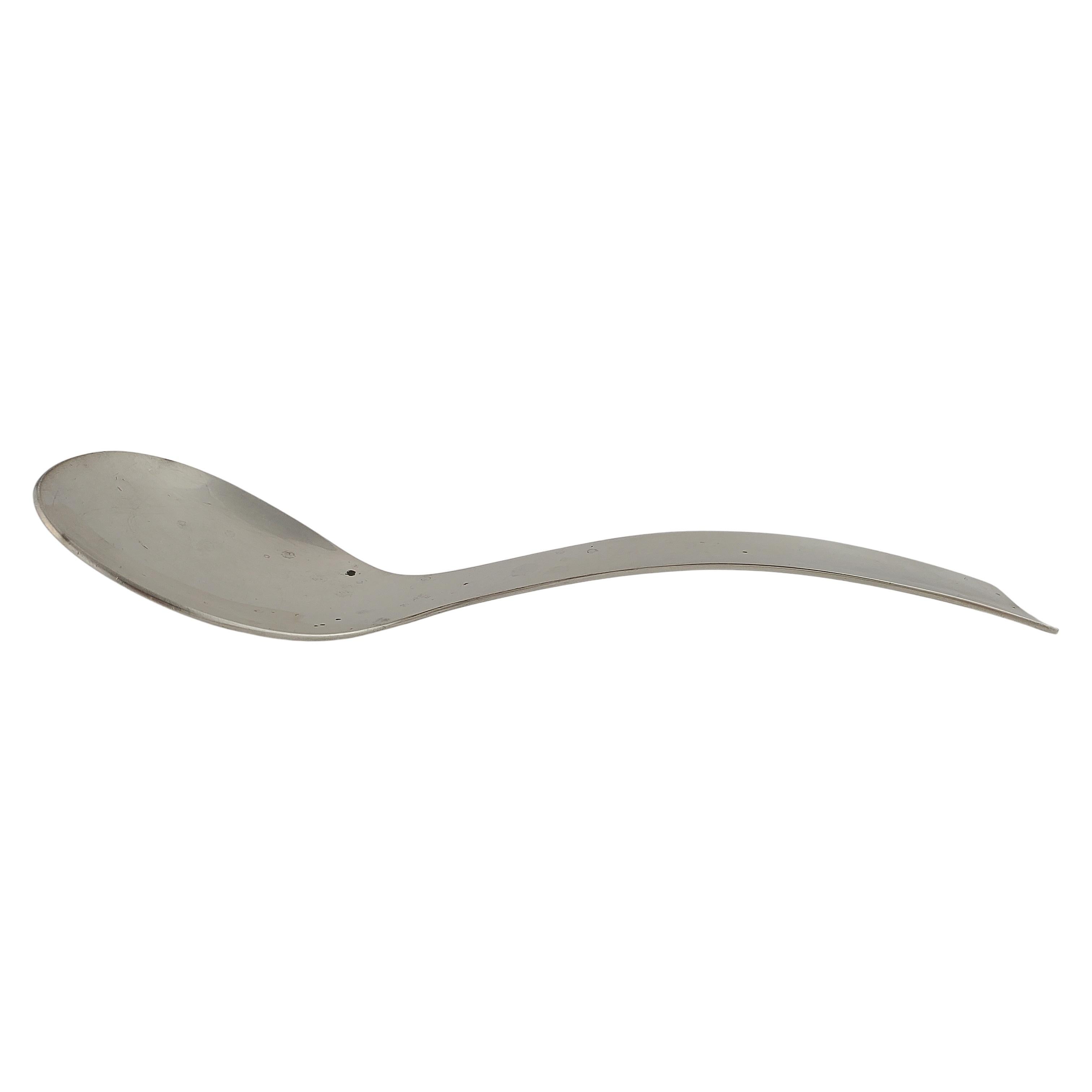 Sterling Silver Allan Adler Modern Spoon In Good Condition In Washington Depot, CT