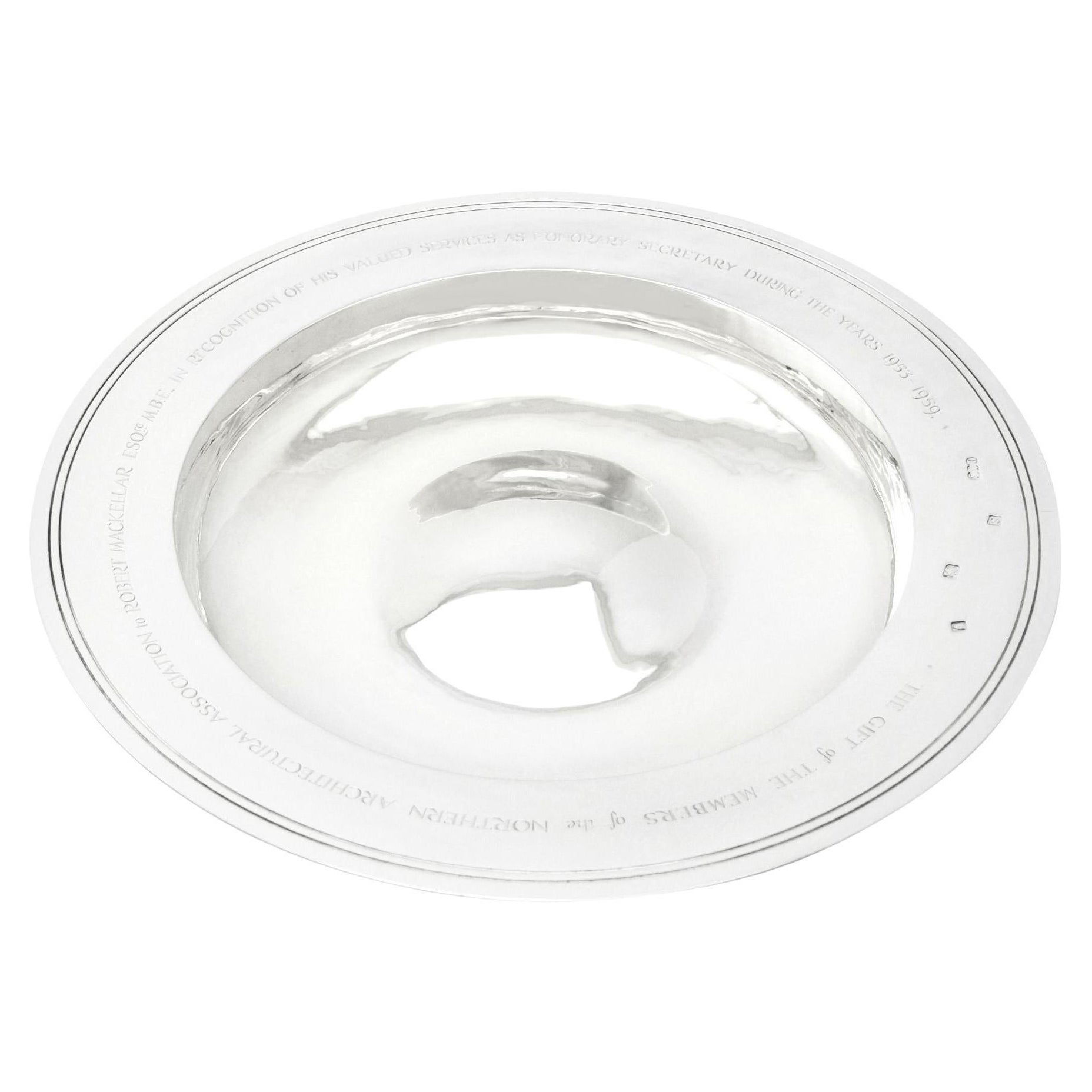 Vintage Sterling Silver Armada Dish by Reid & Sons Ltd (1953)
