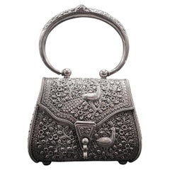Bolso Art Nouveau vintage de plata de ley