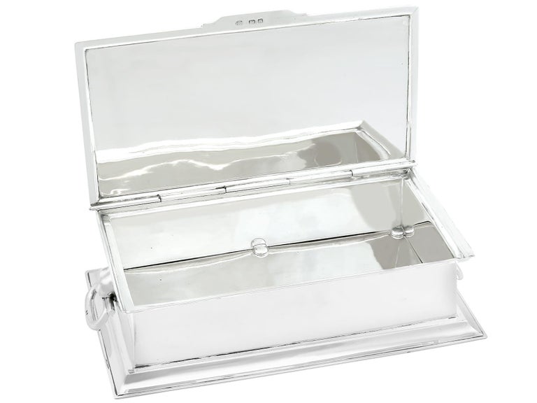 Vintage Sterling Silver Box For Sale at 1stDibs