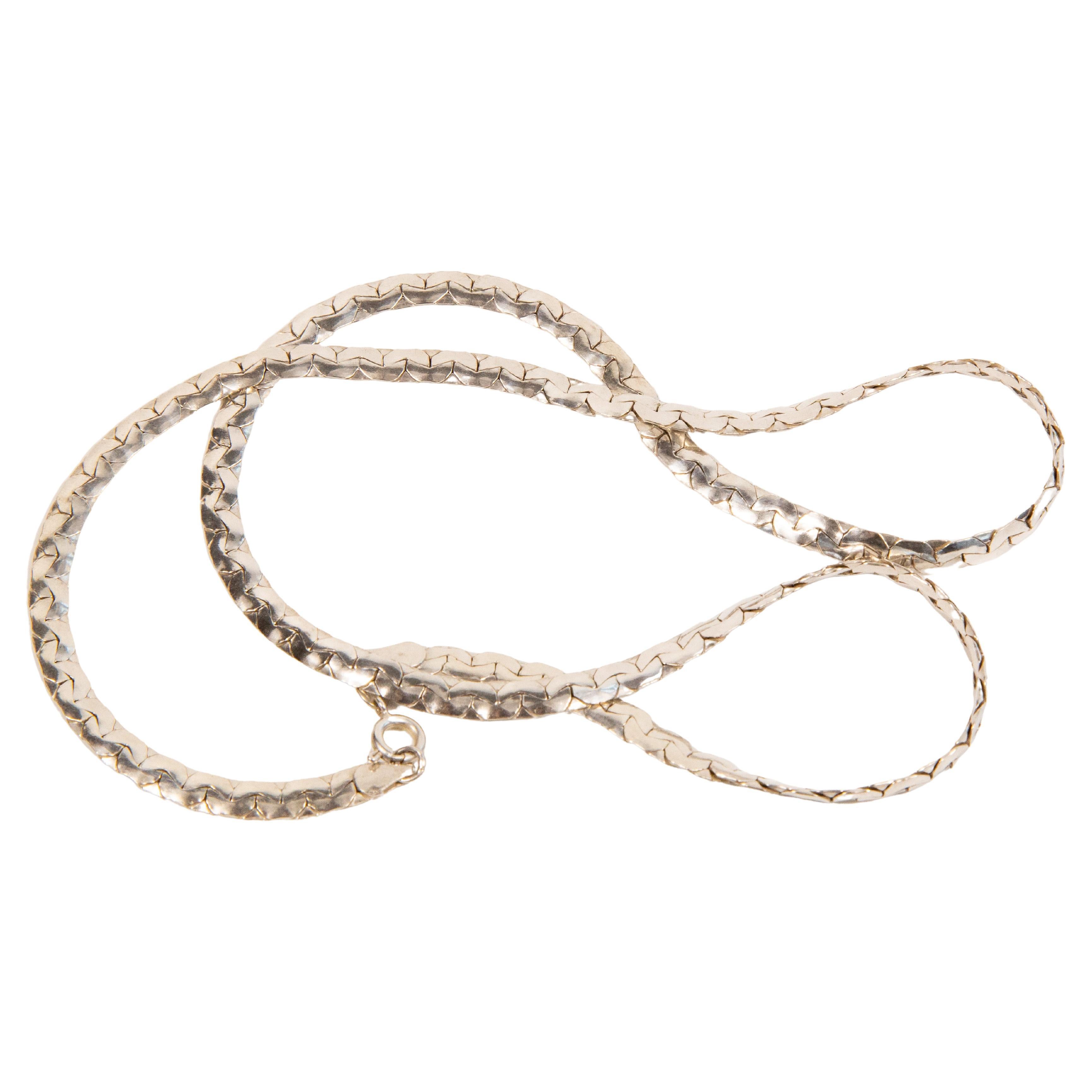 Collana a catena A.I.C. in argento Sterling Vintage
