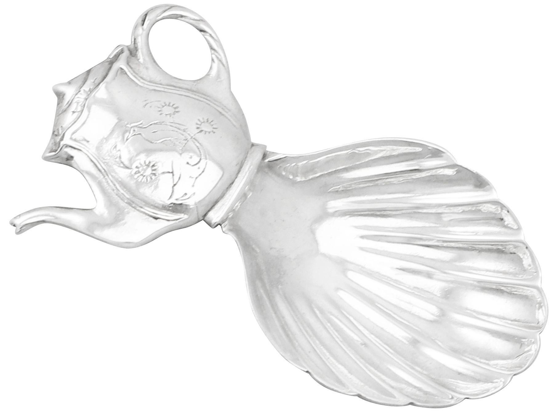 Vintage Sterling Silver Caddy Spoon
