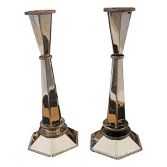 Vintage Sterling Silver Candle Holder Set