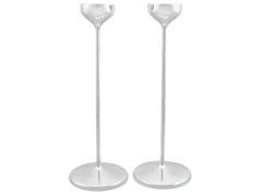 Vintage Sterling Silver Candlesticks Design Style