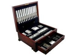 Vintage Sterling Silver Canteen by Carrs - Hanoverian Bead