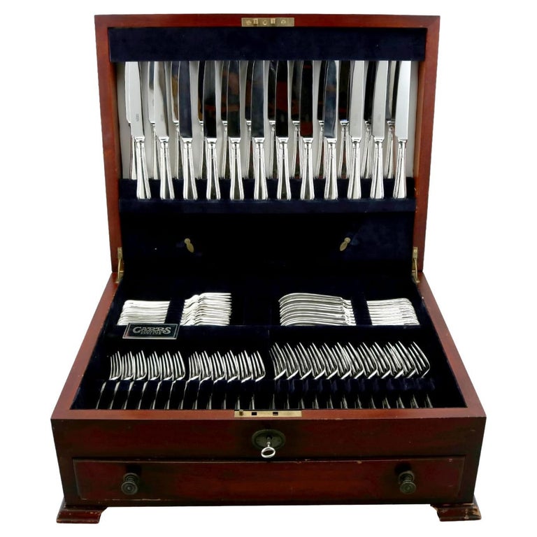 Vintage-Besteckdose aus Sterlingsilber für zwölf Personen aus Sterlingsilber 1993 im Angebot bei 1stDibs Deutschland