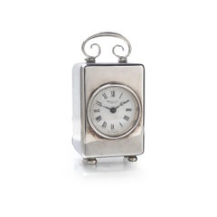 Vintage Sterling Silver Carriage Clock, London 1988 (Munsey & Co, Cambridge)