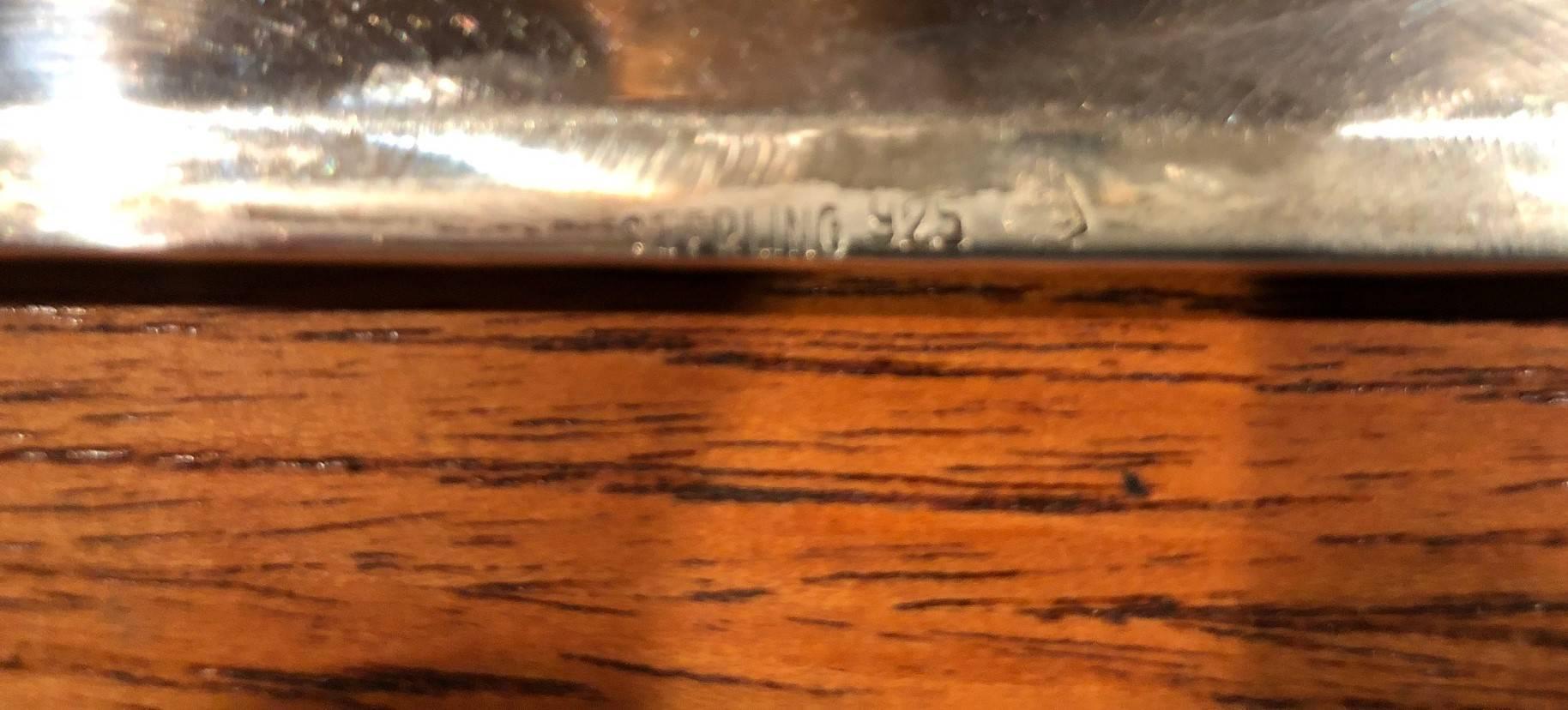 XX secolo Portasigarette d'epoca in argento Sterling in vendita