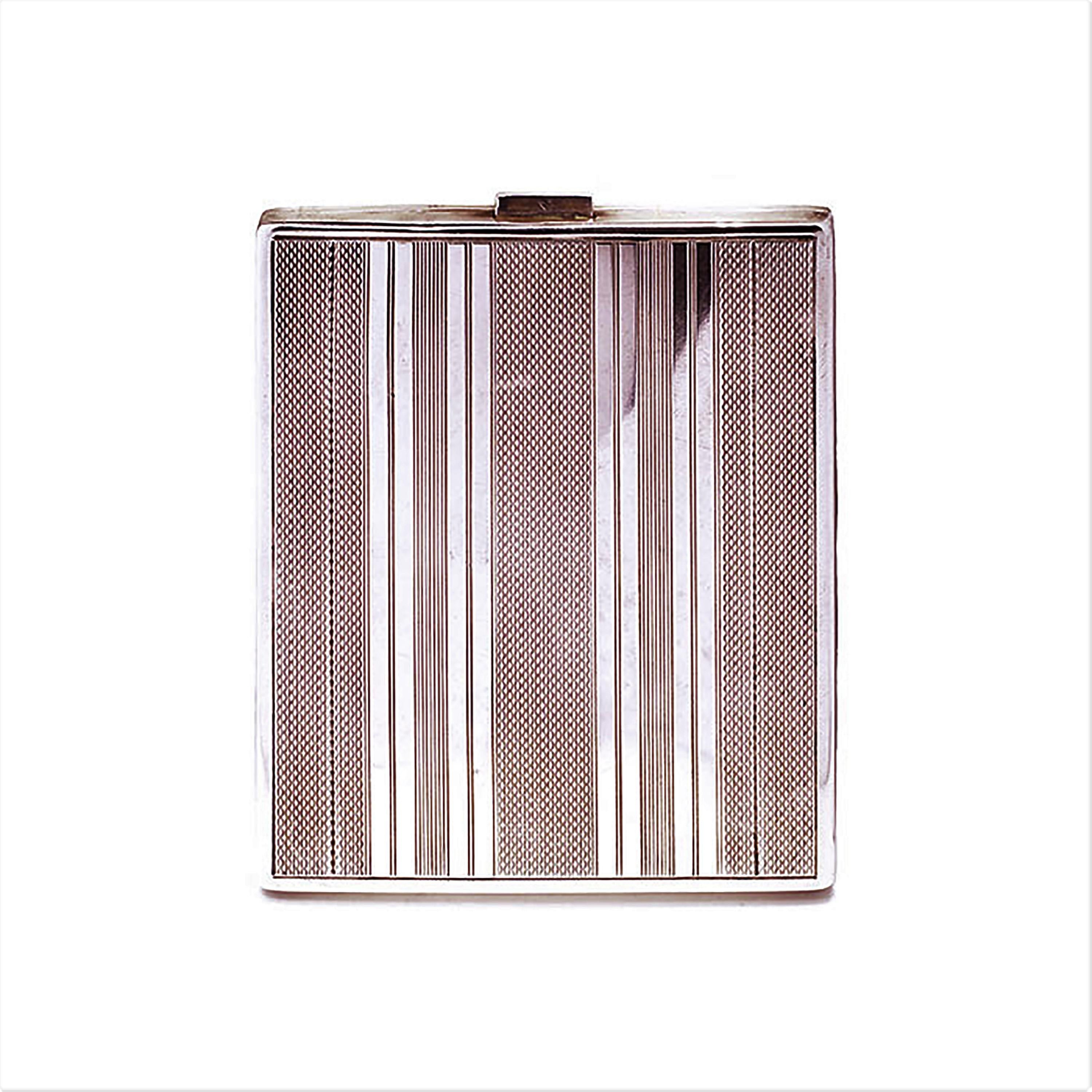 vintage silver cigarette case