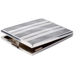 Retro Sterling Silver Cigarette Case