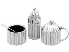 Set de condiments Vintage en Argent Sterling