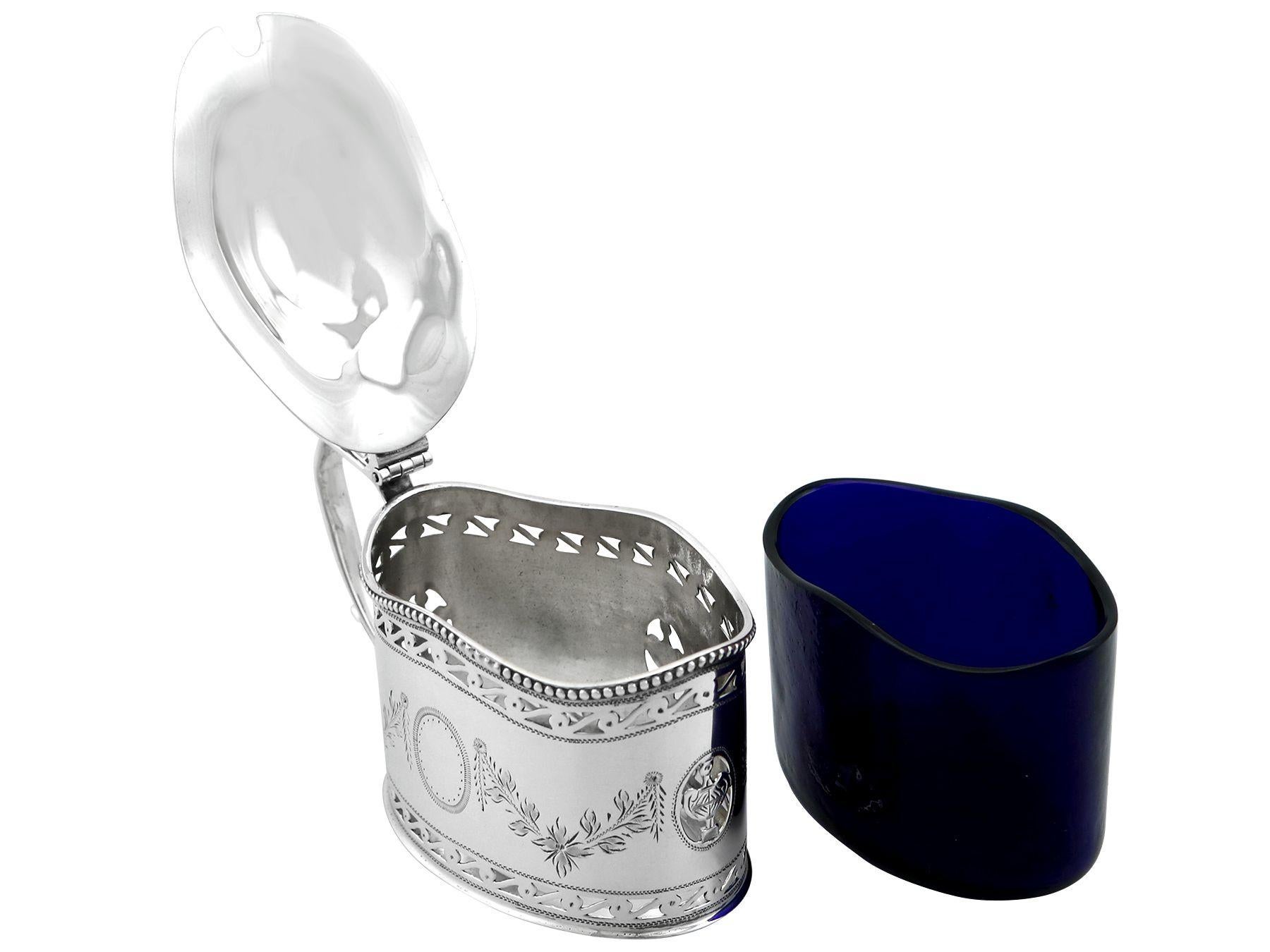 Mid-20th Century Vintage Adam's Style Sterling Silver Condiment Set For Sale