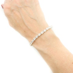 Vintage Sterling Silber Kristall Linie Armband 2000s