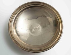 Vintage Sterling Silver Dish / Small Serving Bowl – Monogrammed “AG”, 1970s