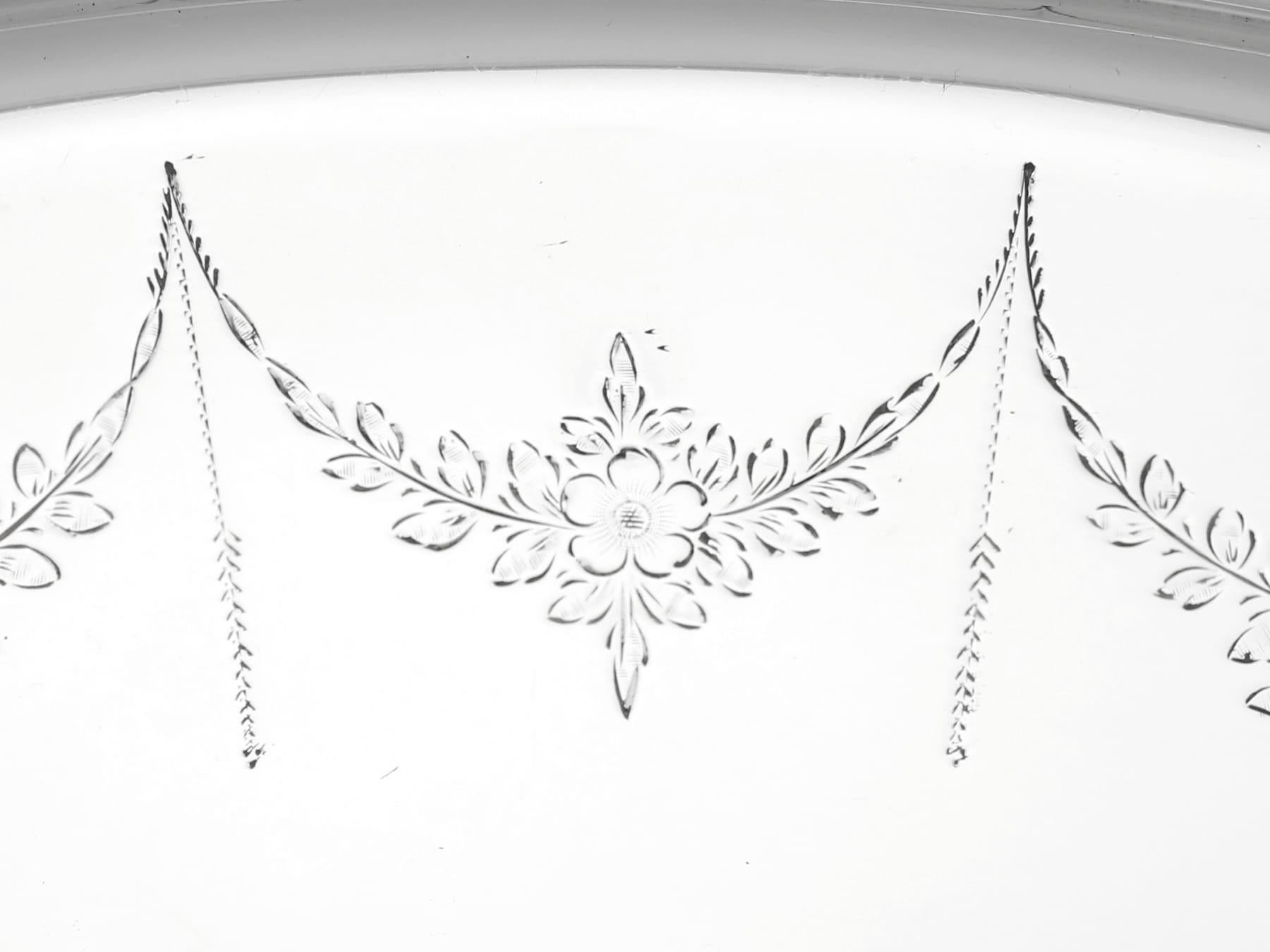 Argento 925 Vassoio per bevande in argento Sterling d'epoca (1964) in vendita