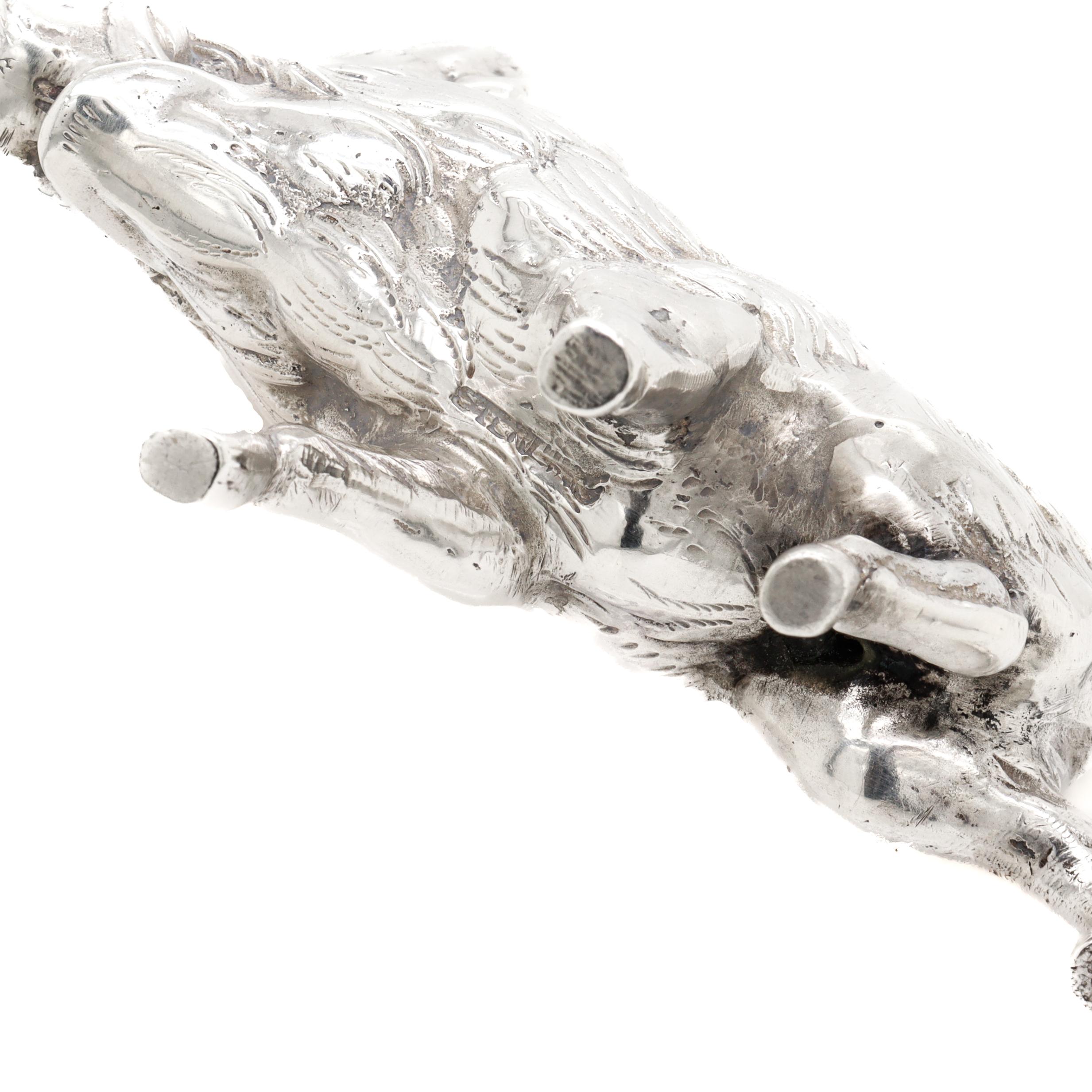 Figurina di cinghiale in argento Sterling vintage in vendita 5