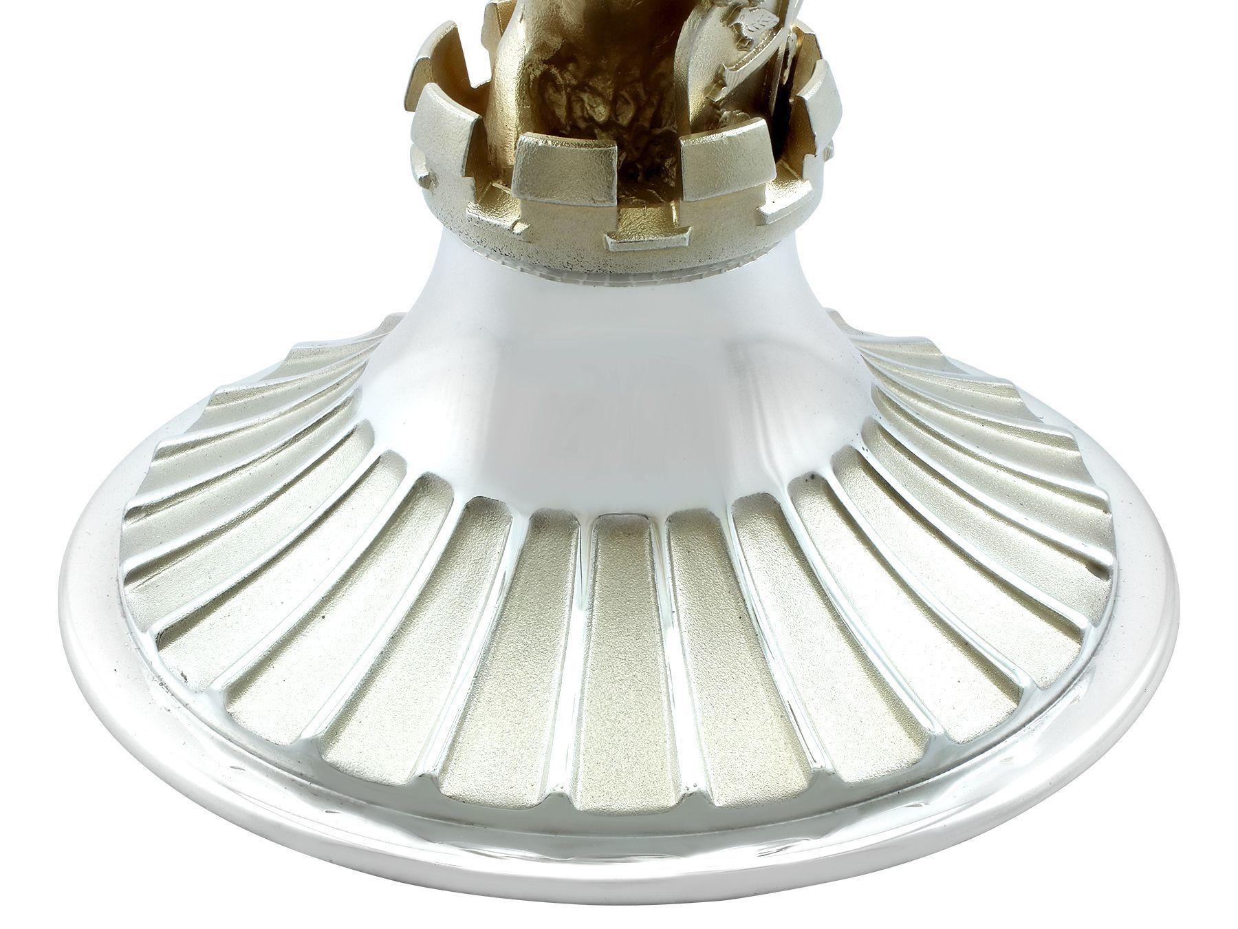 Vintage 1977 Candelabro de cuatro luces de plata de ley en venta 2