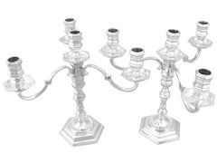 Vintage Sterling Silver Four Light Candelabra