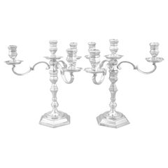 Vintage Sterling Silver Four Light Candelabra