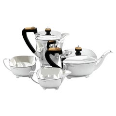 Retro Sterling Silver Four Piece Tea and Coffee Service