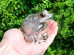 Vintage Sterling Silver Frog Condiment Set