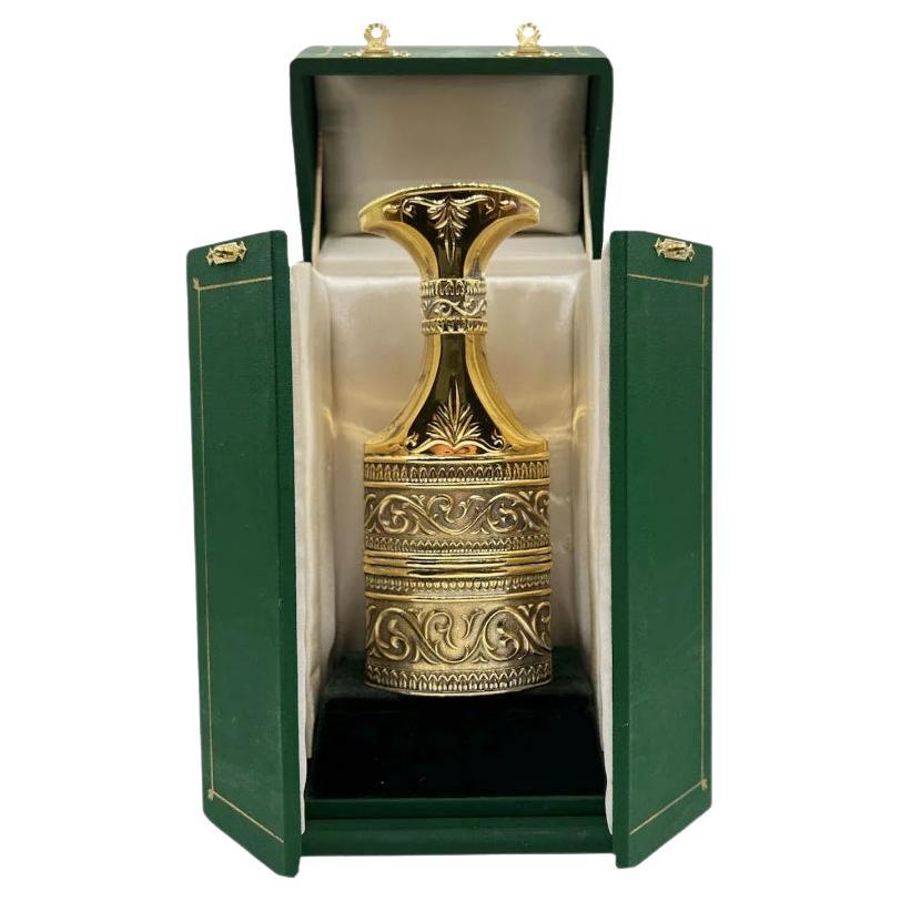 Vintage Sterling Silver Gilt AMOUAGE Perfume Bottle Middle Eastern