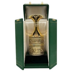 Vintage Sterling Silver Gilt AMOUAGE Perfume Bottle Middle Eastern Dagger
