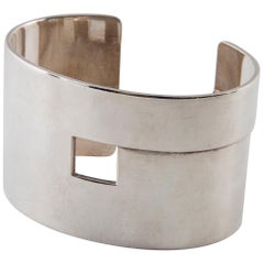 Vintage Sterling Silver Gucci Cuff