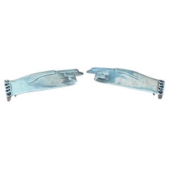 Vintage-Gürtelschnalle „Hands“ aus Sterlingsilber von Hubert Harmon