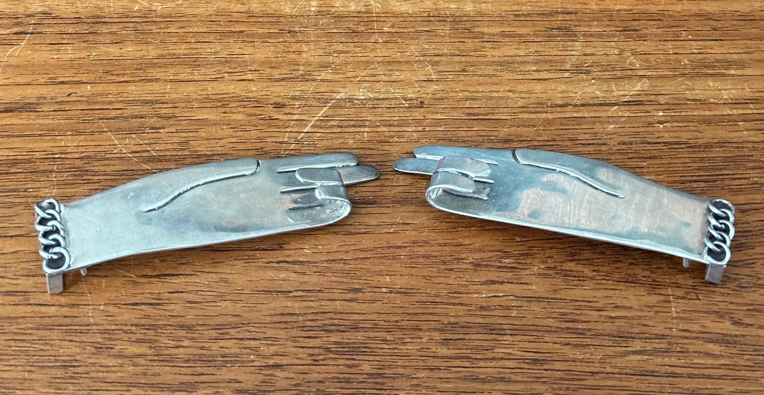 Argento 925 Fibbia da cintura 