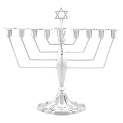 Hanukkiah argent sterling vintage