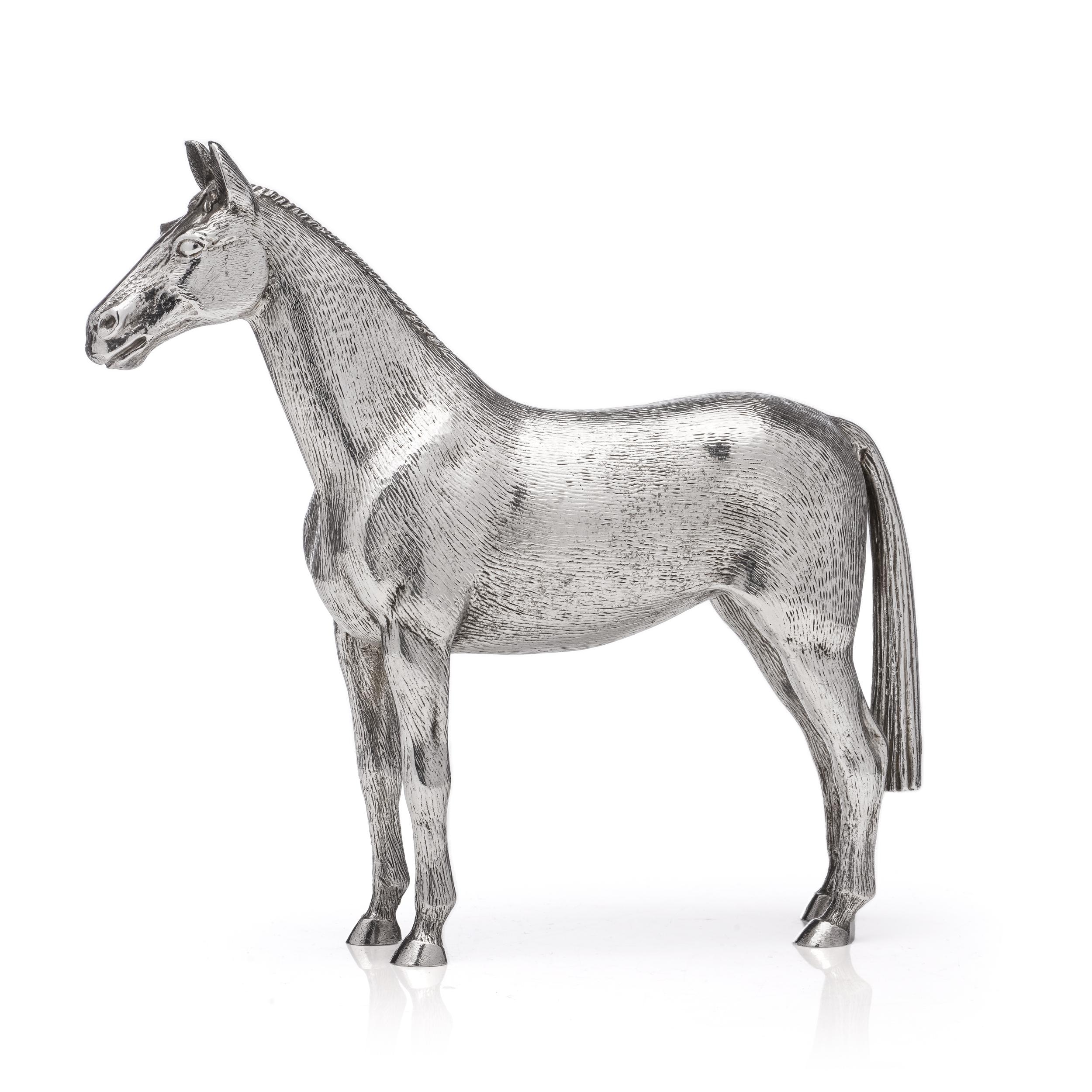  Vintage Sterling Silver Horse Figurine For Sale 5