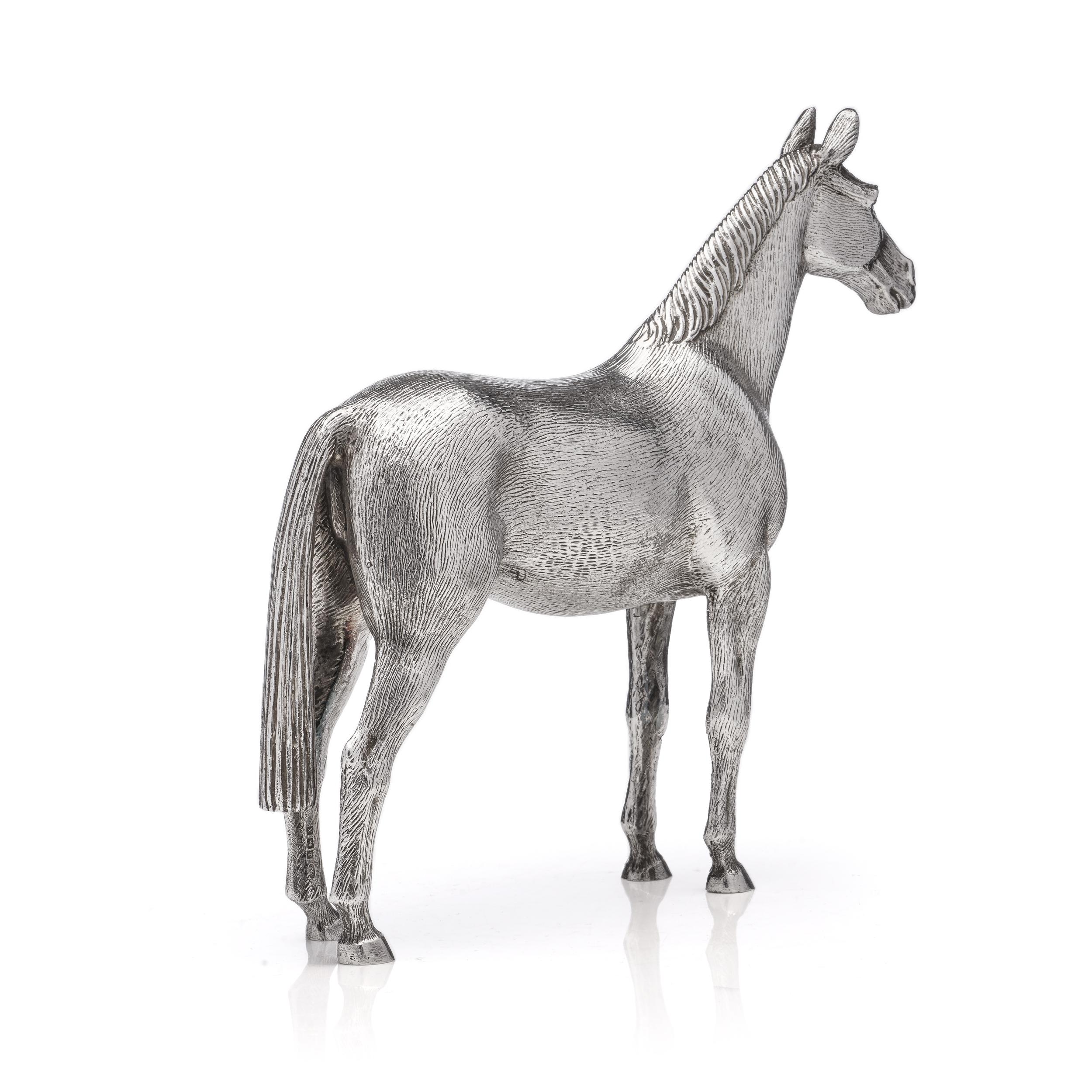  Vintage Sterling Silver Horse Figurine For Sale 1