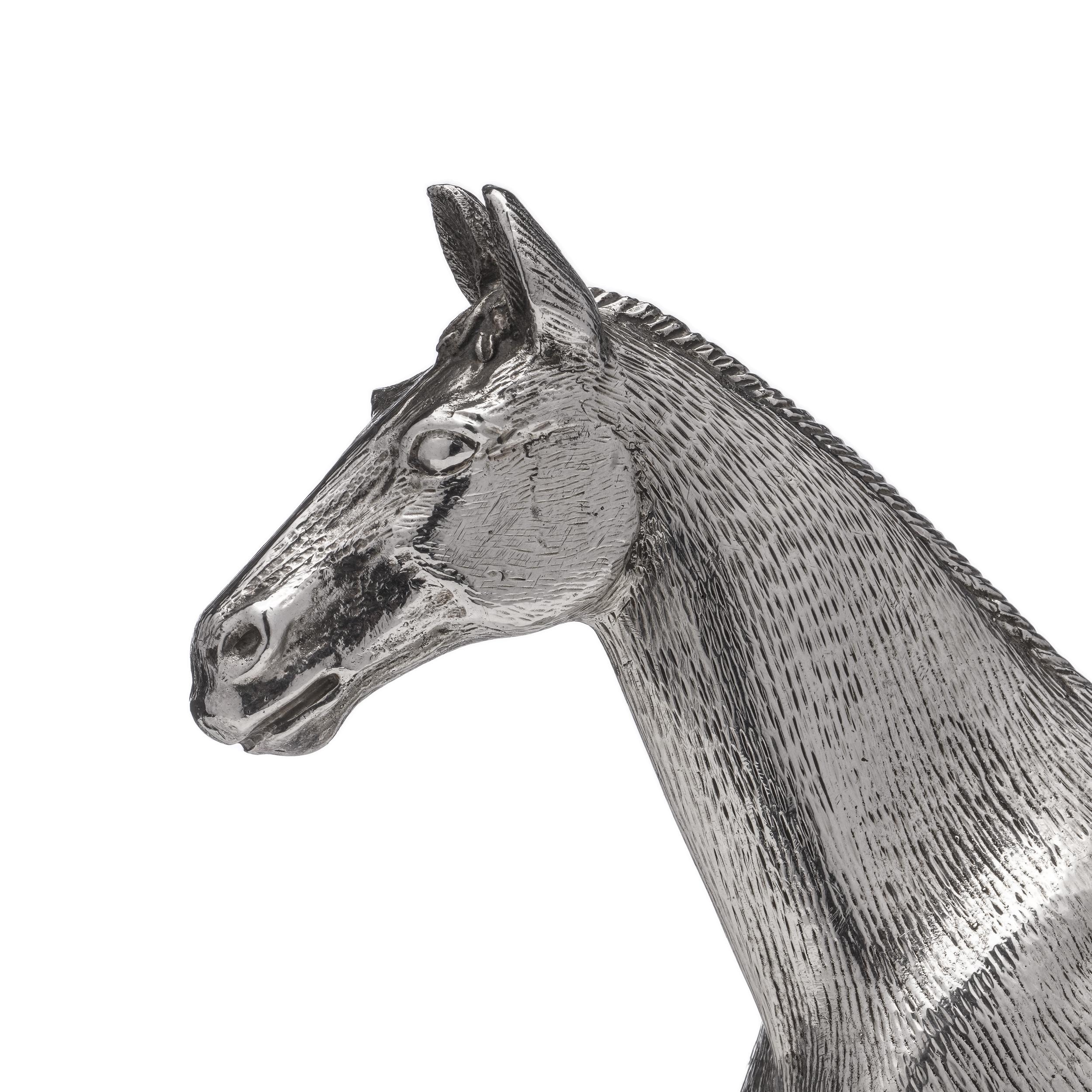  Vintage Sterling Silver Horse Figurine For Sale 2