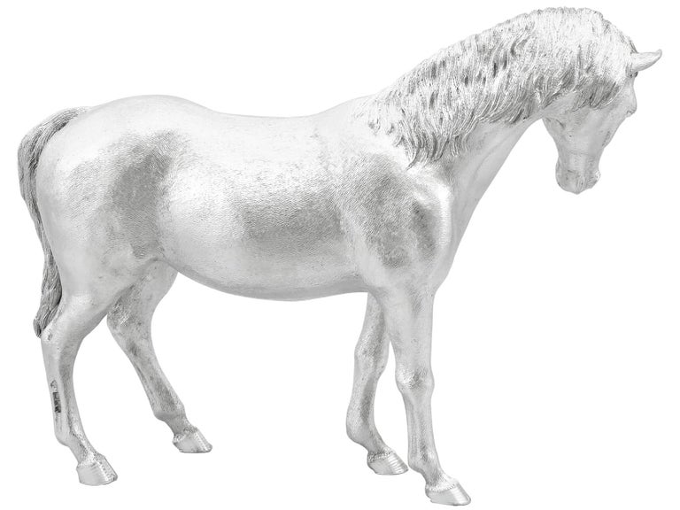 Vintage Sterling Silver Horse Ornaments For Sale at 1stDibs