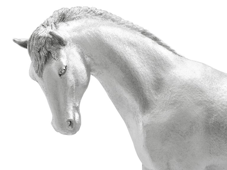 Vintage Sterling Silver Horse Ornaments For Sale at 1stDibs