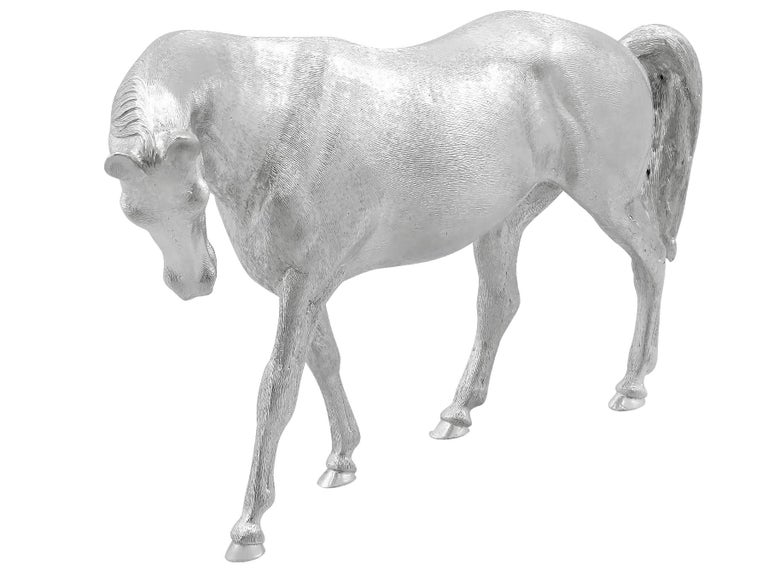 Vintage Sterling Silver Horse Ornaments For Sale at 1stDibs