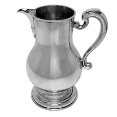 Vintage Sterling Silver Jug Georgian Style Beer Jug London 1970