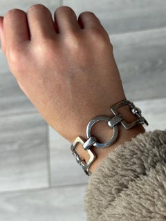 Vintage Sterling Silver Link Bracelet
