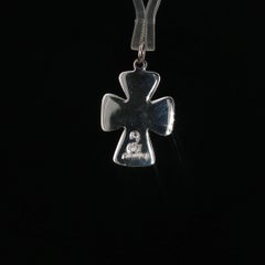Vintage Sterling Silver Maltese Cross Pendant Charm 925 Signed 22mm 1.8g