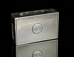 Vintage sterling silver match safe, Art Deco