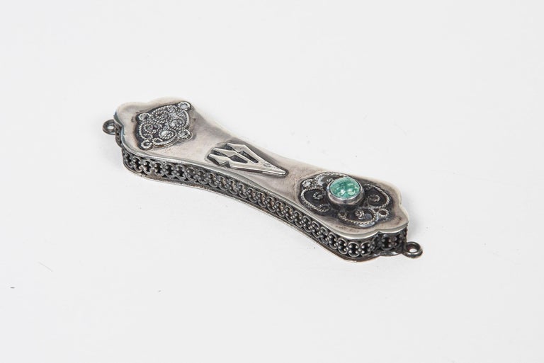 Vintage Sterling Silver Mezuzah For Sale at 1stDibs
