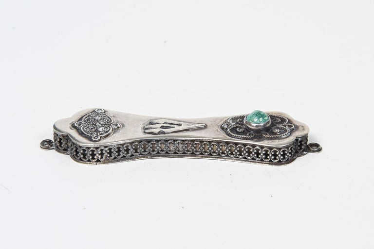 Vintage Sterling Silver Mezuzah For Sale at 1stDibs