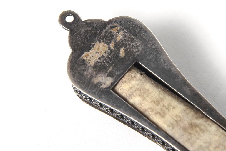 Vintage Sterling Silver Mezuzah For Sale at 1stDibs