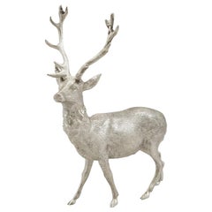 Vintage Sterling Silver Model of a Stag