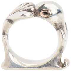 Vintage Sterling Silber Mosheh Oved Taube Ring
