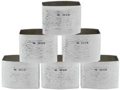 Vintage Elizabeth II English Sterling Silver Napkin Rings