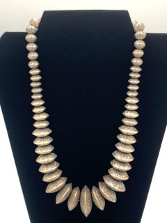 Vintage Sterling Silver Navajo Pearl Necklace
