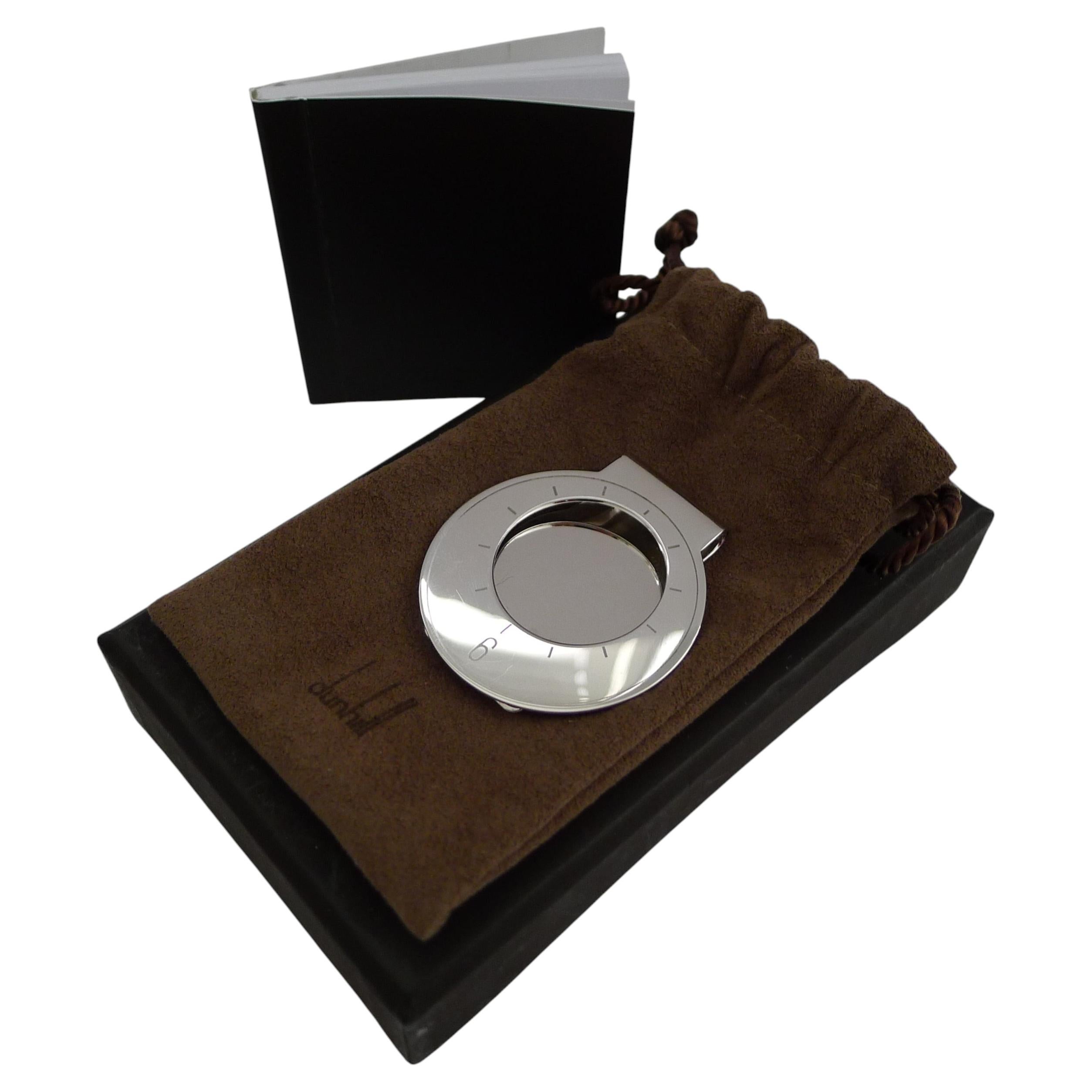 Pre-owned Alfred Dunhill Vintage Sterling Silver Novelty Money Clip By , London In Black