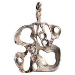 Vintage Sterling Silver Pendant Signed by Ragnar Skalstad, Norway 1960s